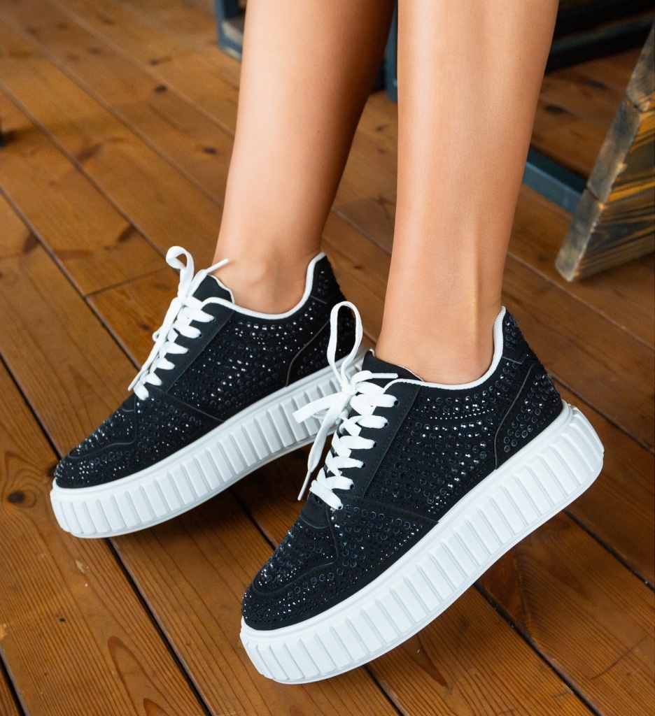 Sneakers Dama Nirat Negri - Stil și Confort - imagine 6