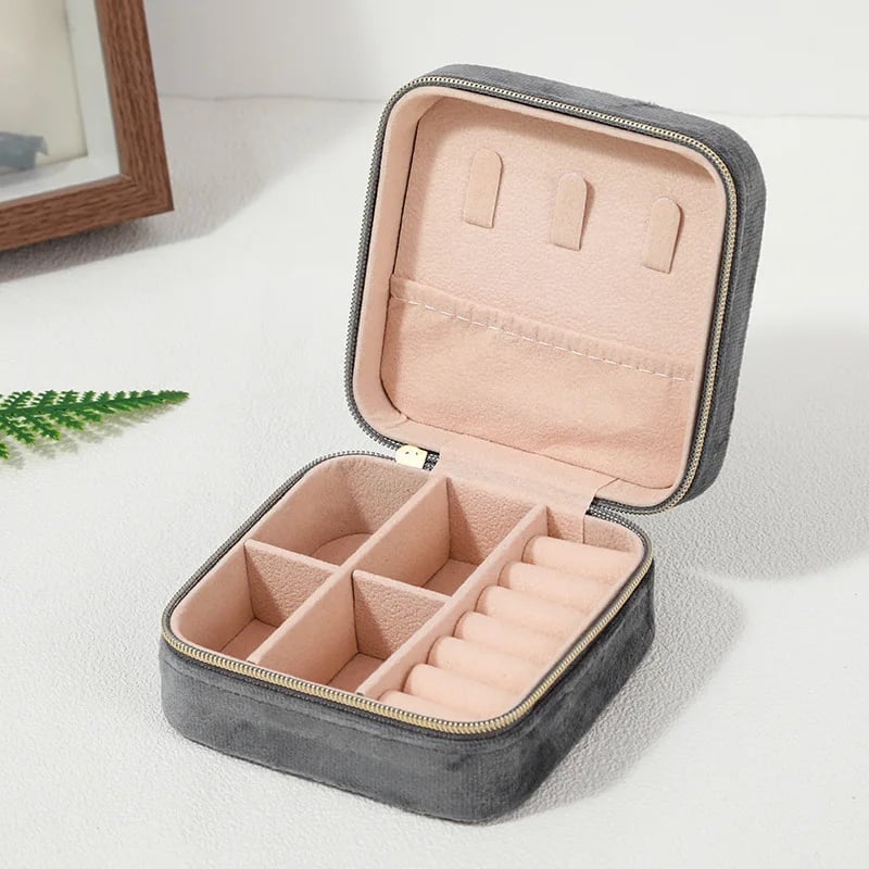 Cutie bijuterii Iridesa AC028 gri - organizare elegantă