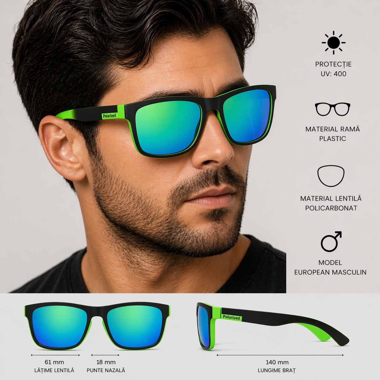 Ochelari de soare Picadili cu protectie UV 400 - imagine 5