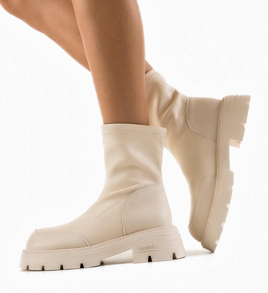 Ghete Merko Bej | Confort și Eleganță Premium - imagine 4