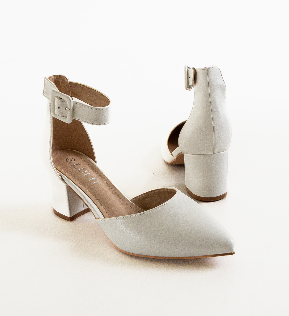 Pantofi Anerose Albi, Eleganță la Fiecare Pas - imagine 8