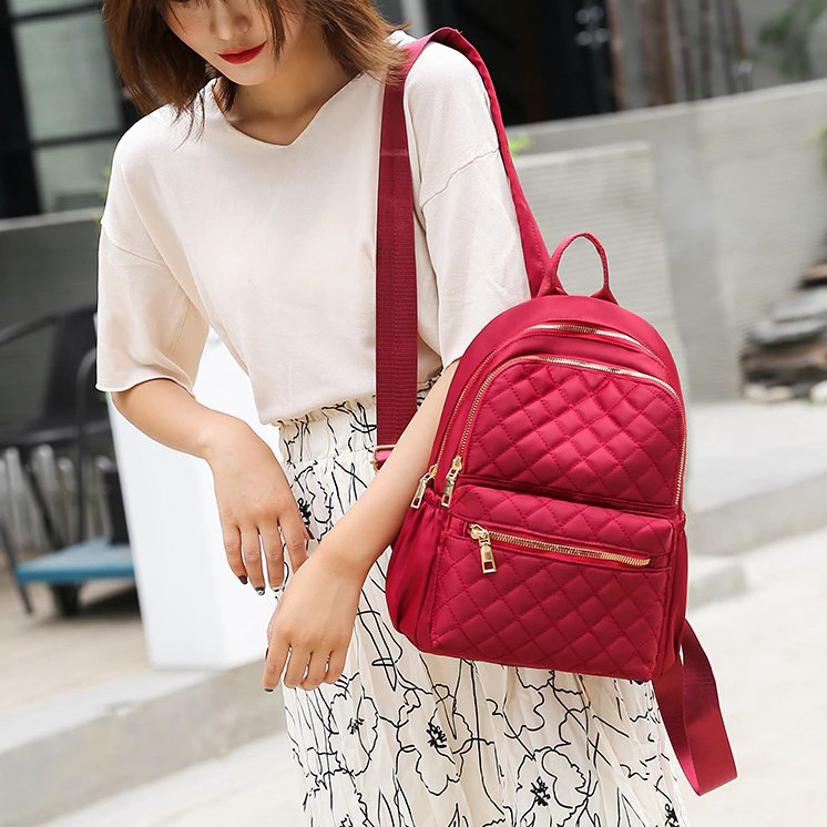 Rucsac dama Melli Pfy GT1838, rosu, textil - imagine 4
