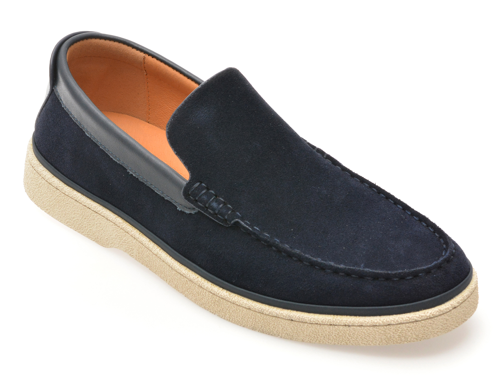 Mocasini GRYXX bleumarin din piele naturală