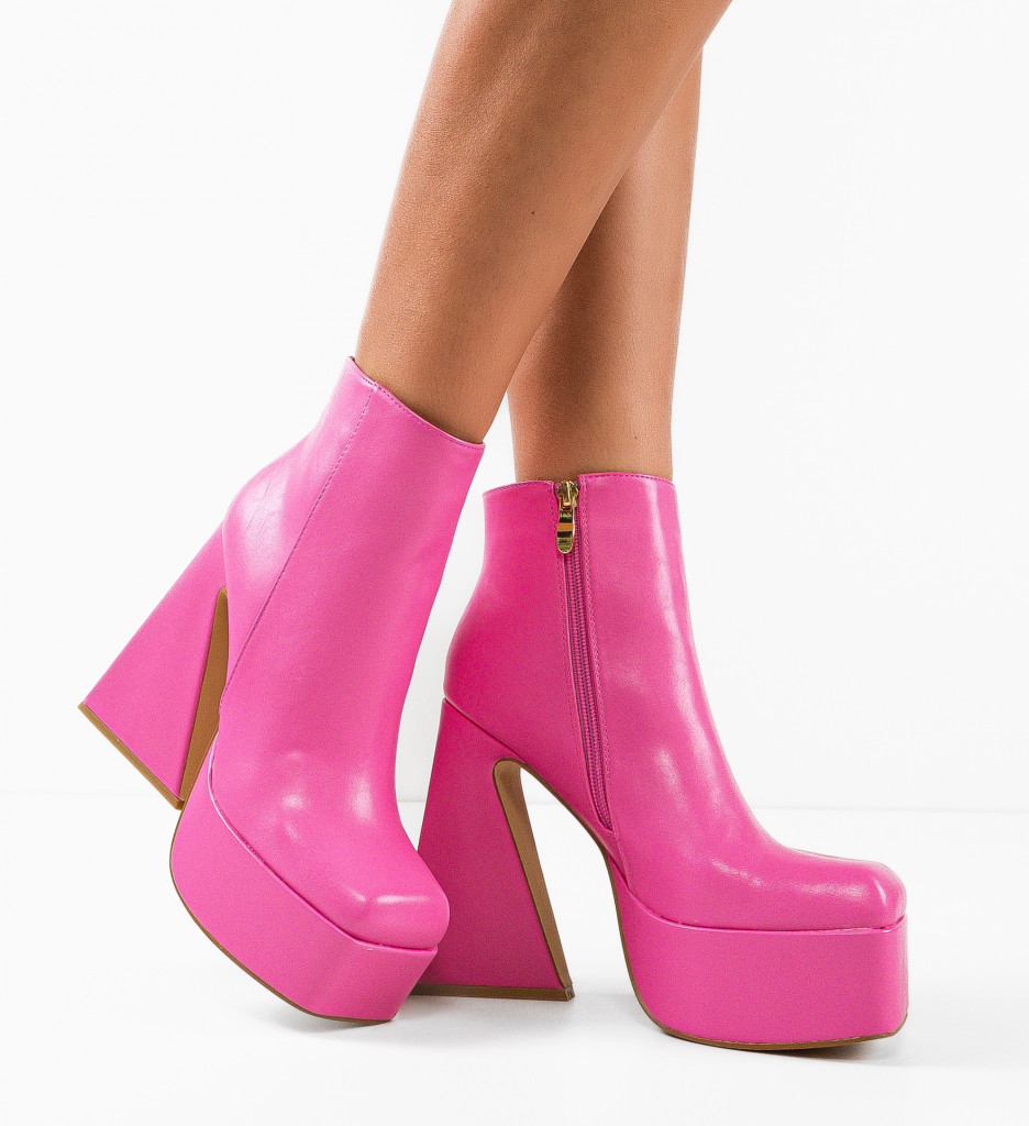 Botine Dama Vera Roz - Stil și Confort - imagine 3