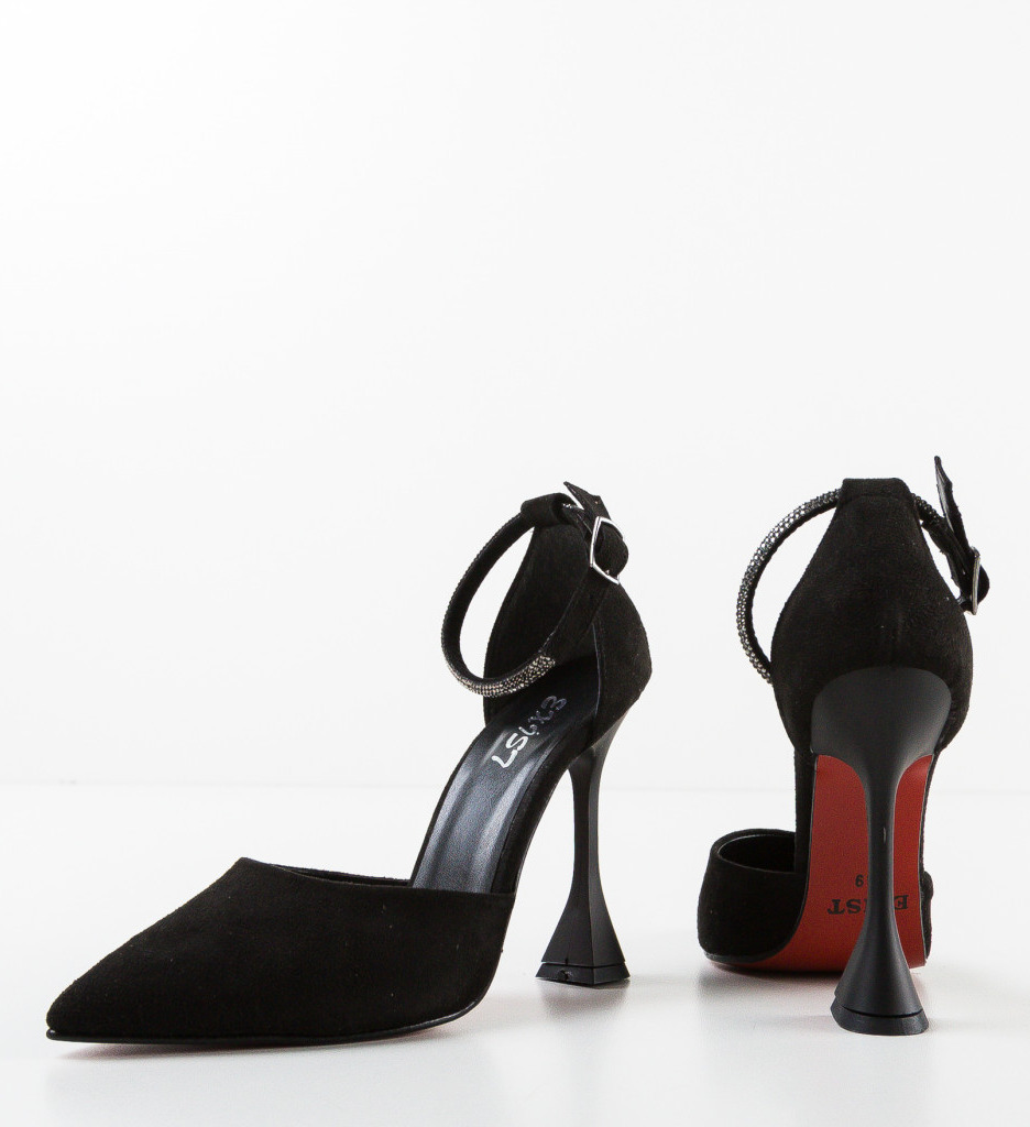 Pantofi Daiama Negri Eleganți cu Toc - imagine 6