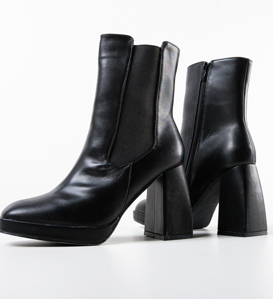 Botine Dama Negon Negre - Stil si Confort - imagine 8