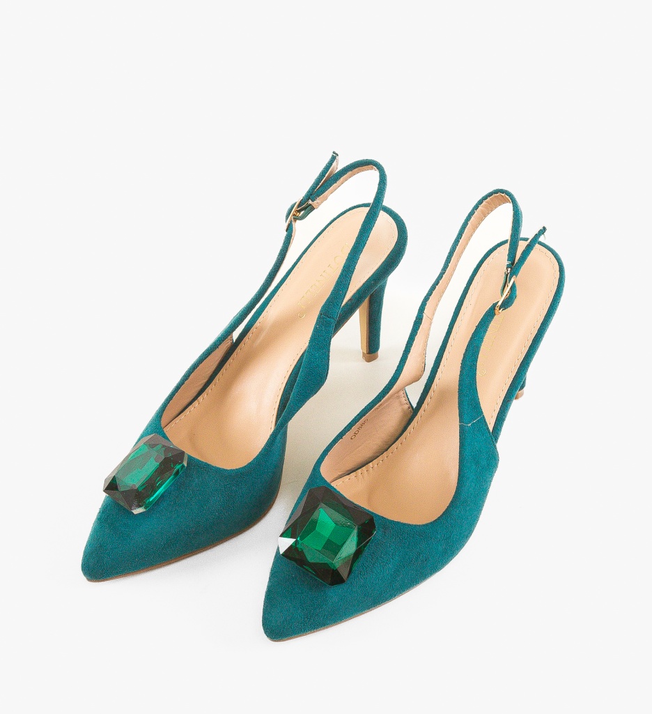 Pantofi Vyhag Verzi cu Toc - Eleganță Asigurată - imagine 4