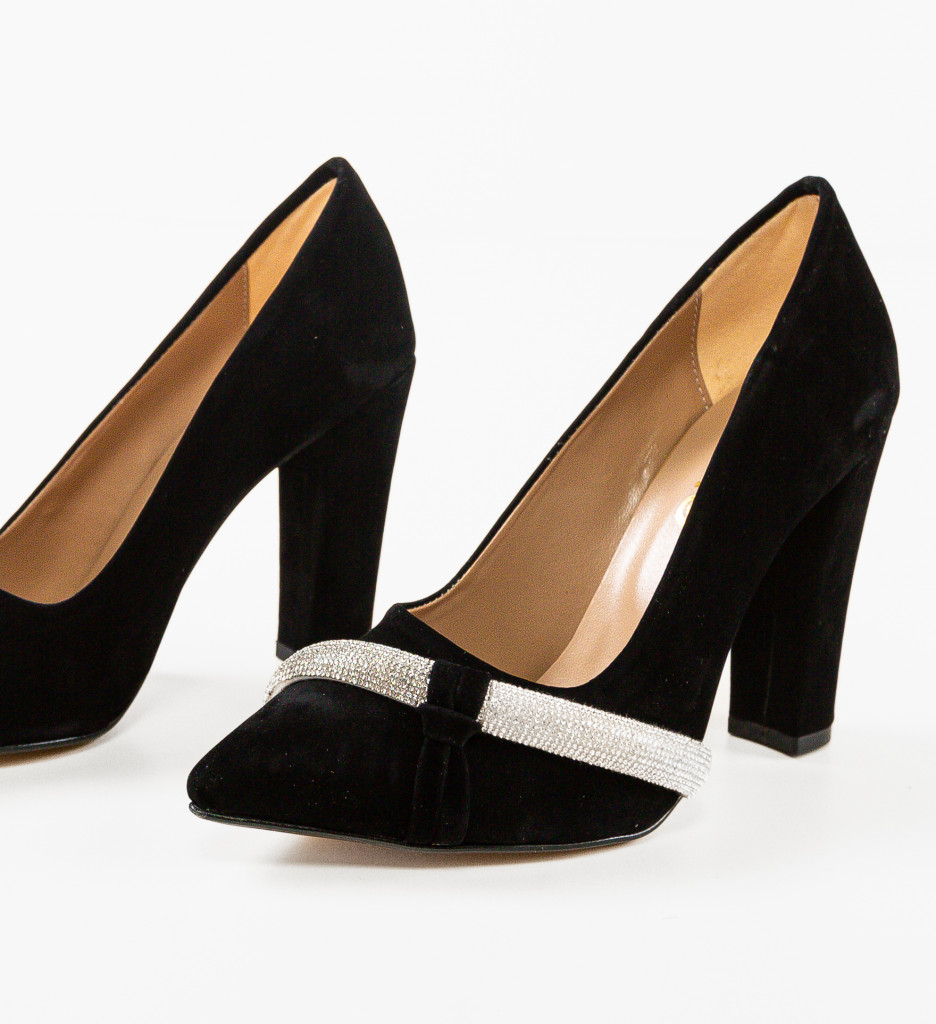Pantofi cu toc Pynay Negri - Eleganță maximă - imagine 7