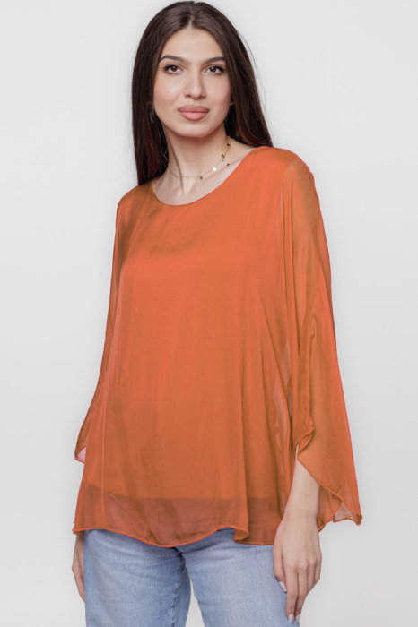 Bluza matase și vascoza clopot Shopika
