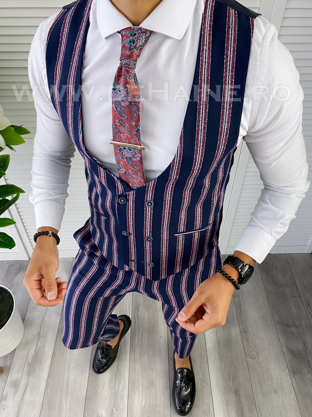 Compleu Barbati Elegant Vesta + Pantaloni