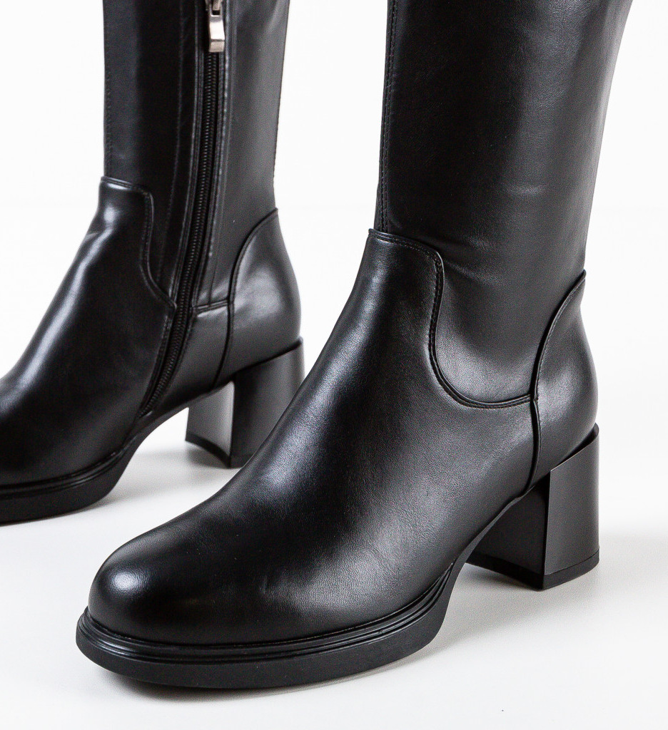Cizme Dama Morin Negre - Eleganță și Confort - imagine 6