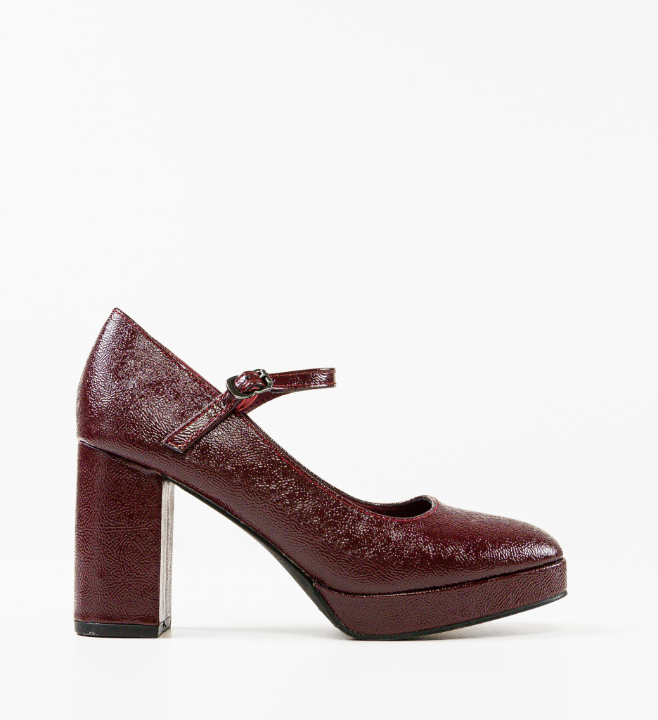 Pantofi cu Toc Pugh Grena - Eleganță Asigurată - imagine 5
