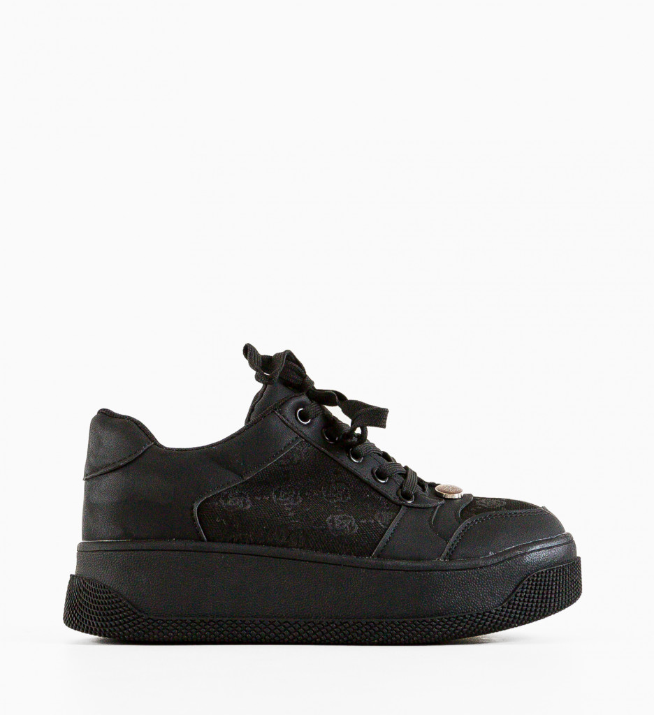 Sneakers Dama Guett Negri - Confort Sport - imagine 4