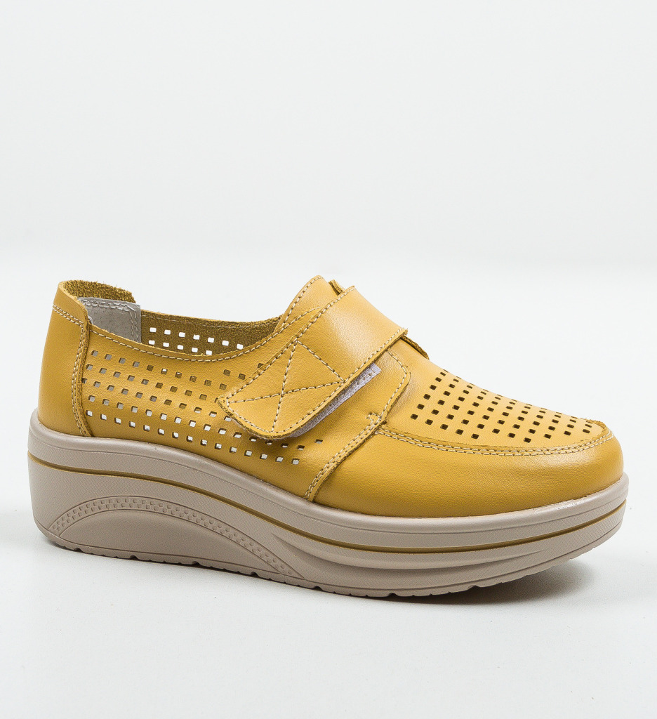 Pantofi Casual Galbeni | Stil și Confort Zilnic - imagine 4