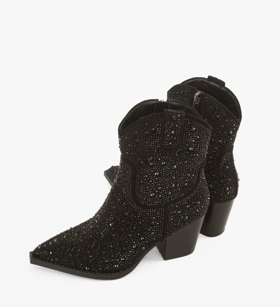 Botine Dama Philis Negre - Eleganță și Stil - imagine 5