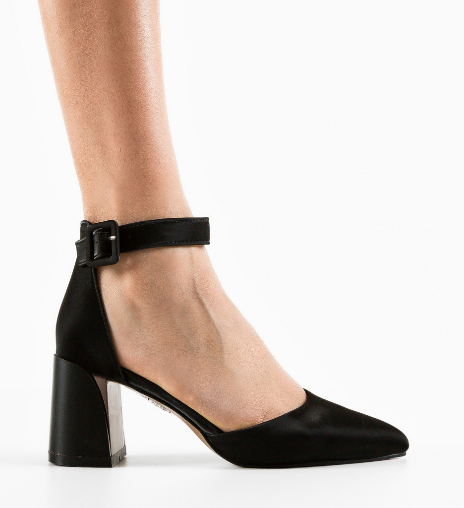 Pantofi Vandre Negri cu Toc - Eleganță Asigurată - imagine 6