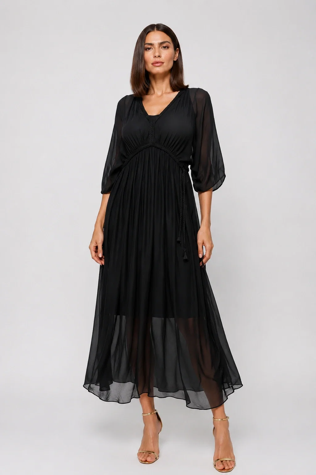 Rochie Goddess Mătase & Vâscoză - Shopika - imagine 2