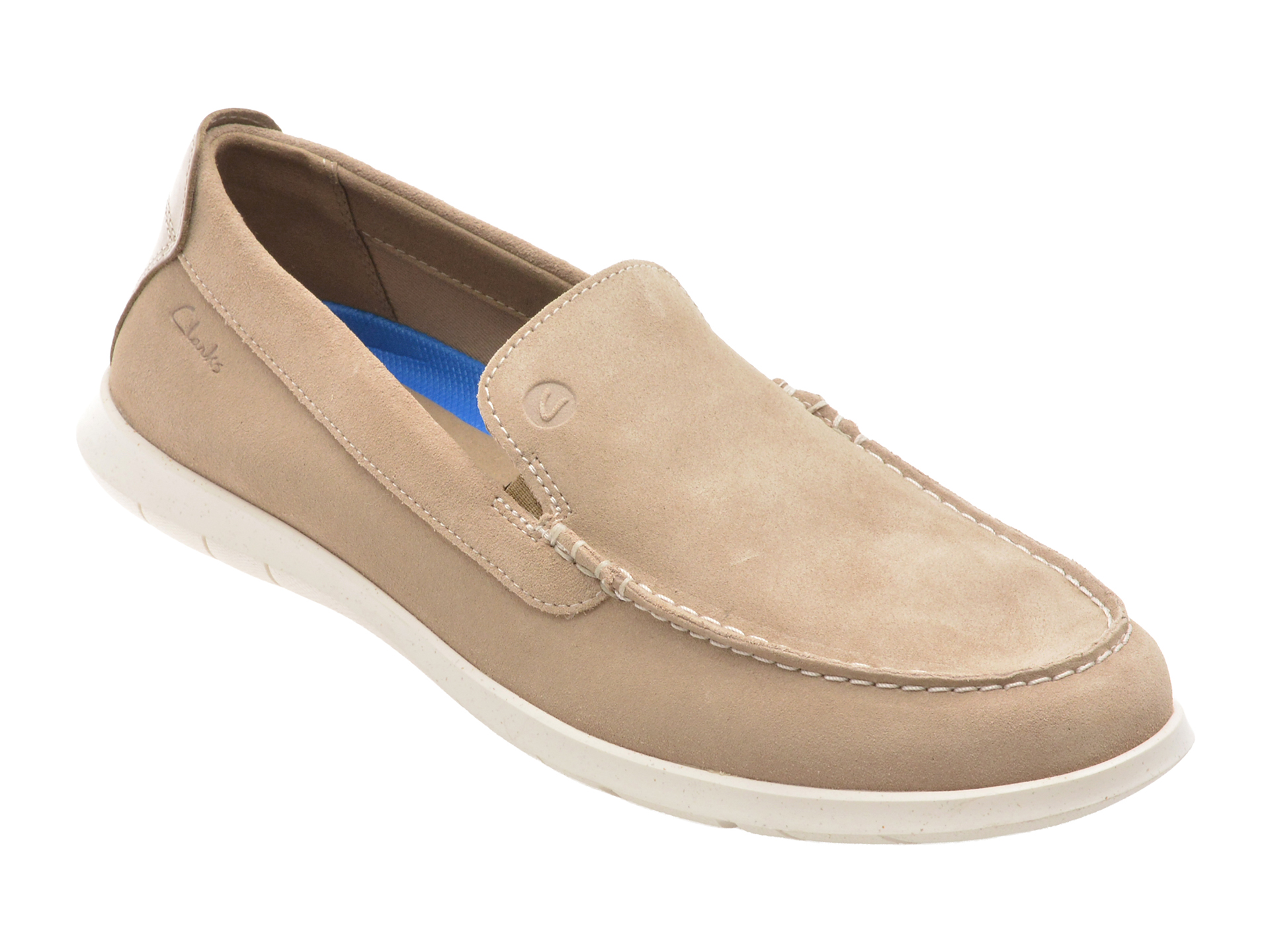 Mocasini Clarks Flexway Step Bej Piele