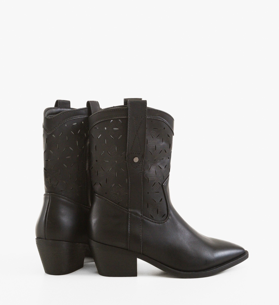 Botine Dama Mich Negre - Eleganță și Confort - imagine 4