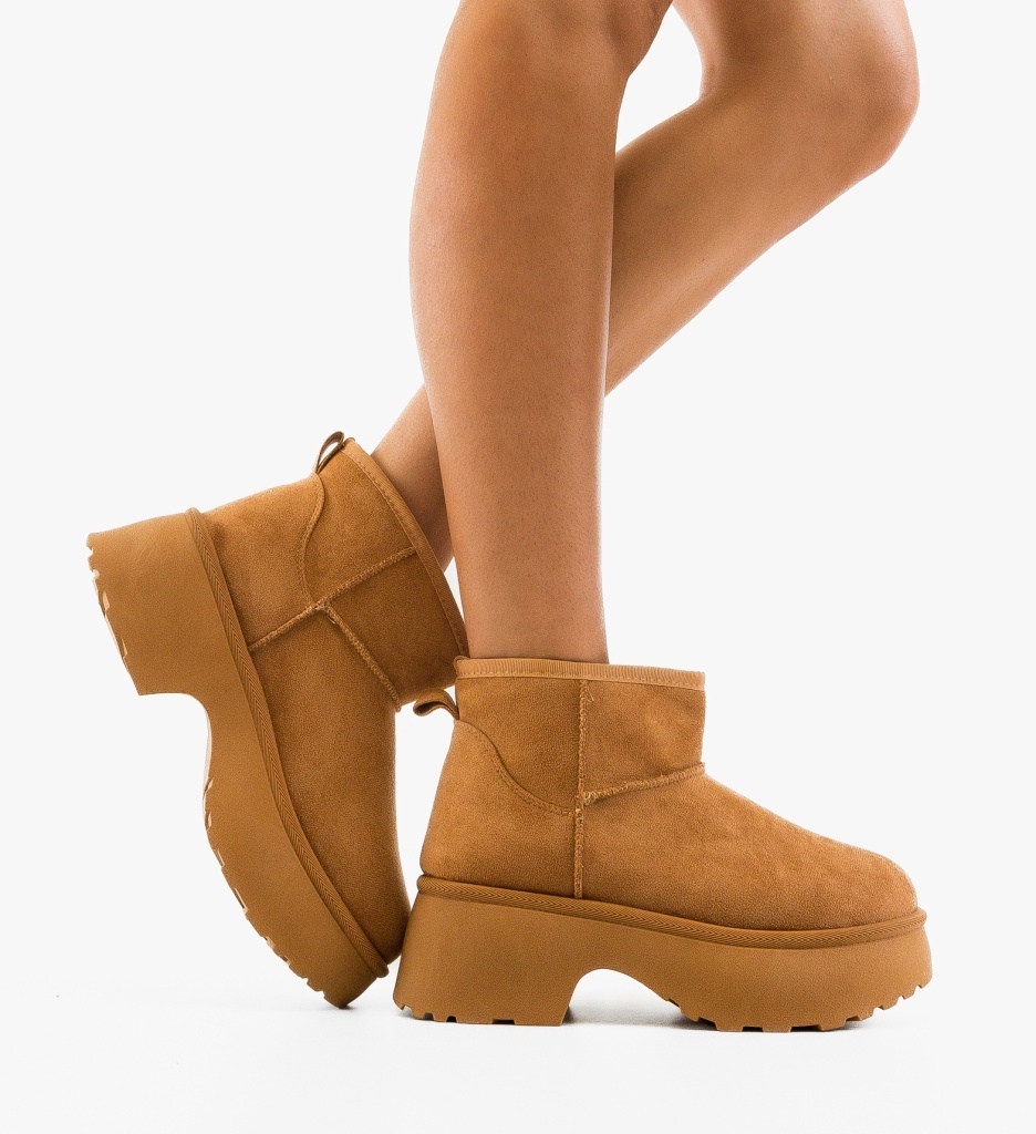 Ghete Dama Camel - Eleganță și Confort - imagine 2
