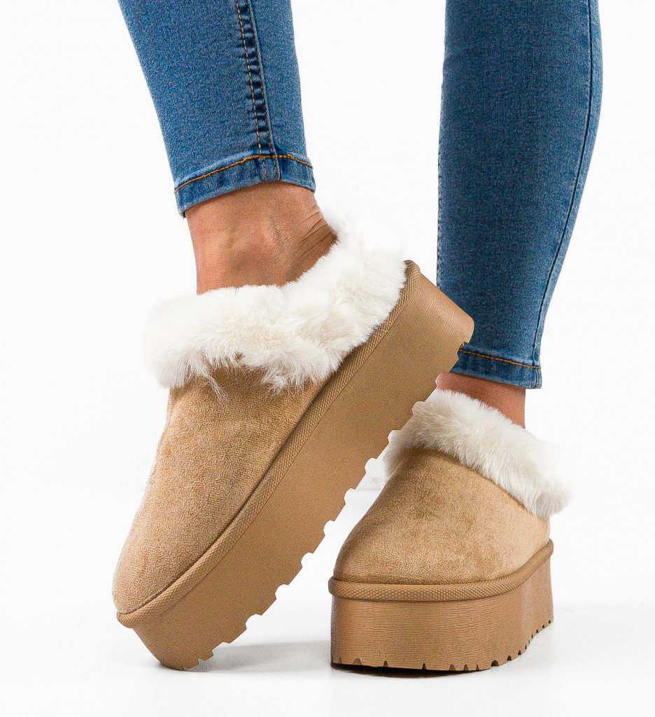 Cizme Ug Dama Bej | Confort și Stil Maxim - imagine 4