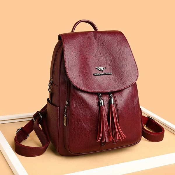 Rucsac dama Amanda GT557 bordo, Ysds, practic si spatios - imagine 2