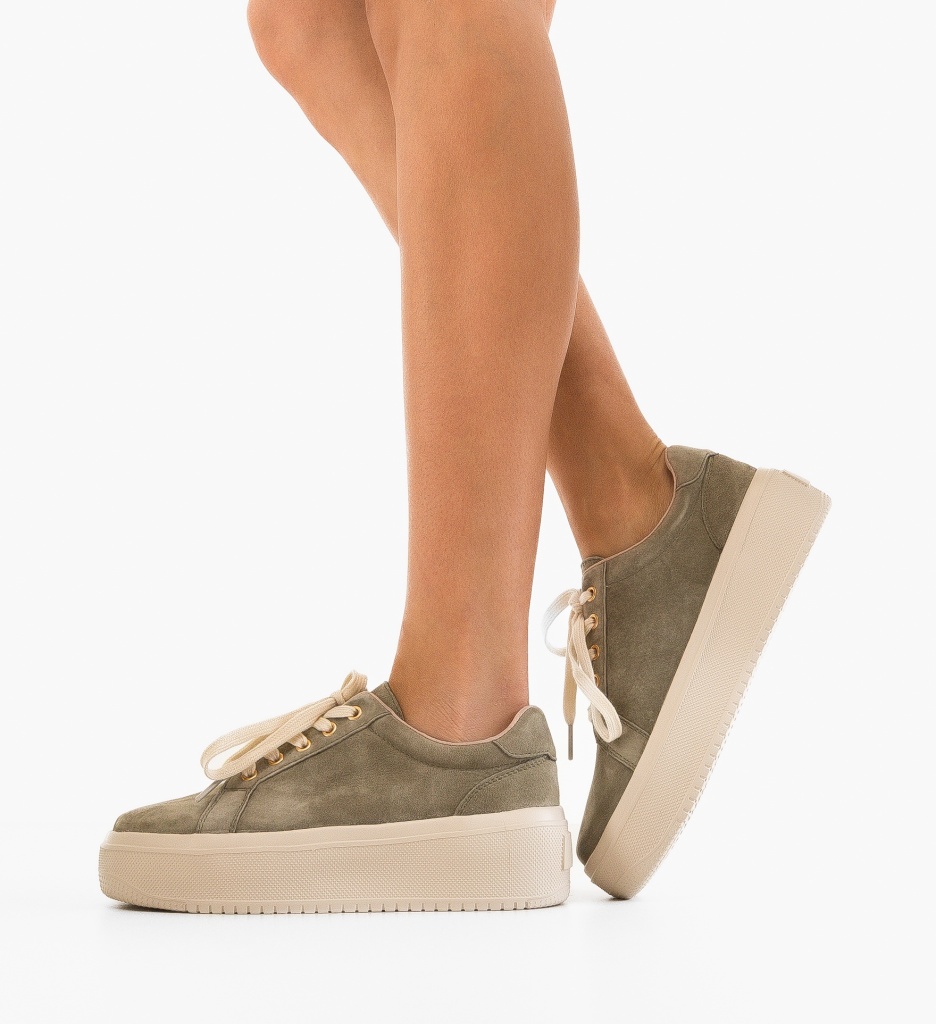 Sneakers Daravo Verzi | Confort si Design Modern - imagine 4