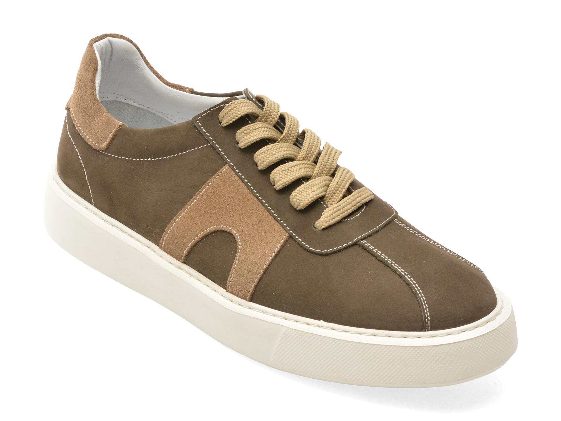 Pantofi BITE THE BULLET gri din piele naturală