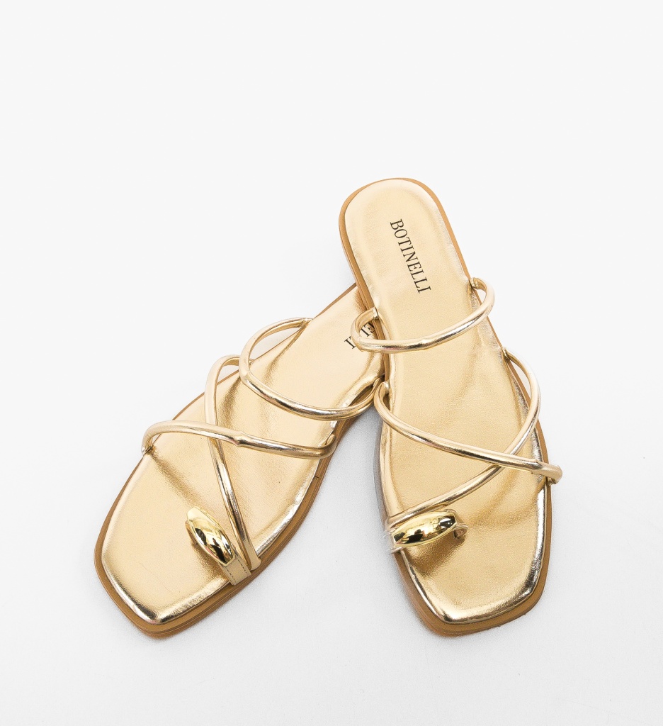 Papuci Dama Maddy Aurii - Eleganță și Stil - imagine 2