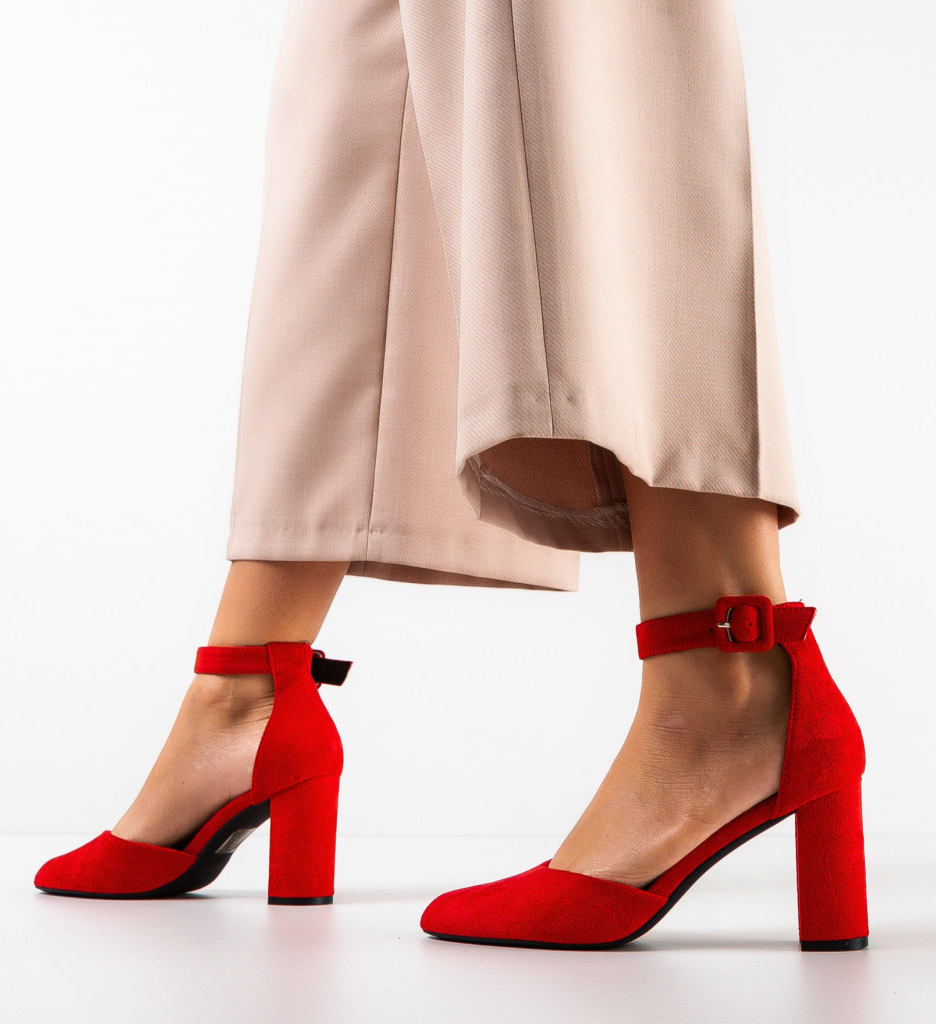 Pantofi dama Horn Rosii - Eleganță și Stil - imagine 3