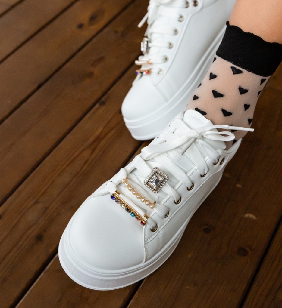 Sneakers Dama Bryson Albi - Confort și Stil - imagine 4