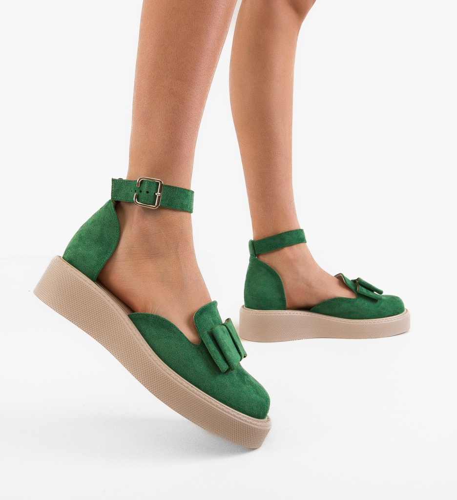 Pantofi Casual Dama Hammbe Verzi – Stil și Confort - imagine 2