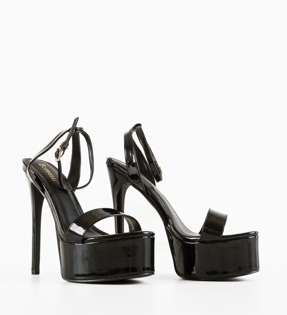Sandale Toc Barbys Negre | Eleganță Modernă - imagine 5
