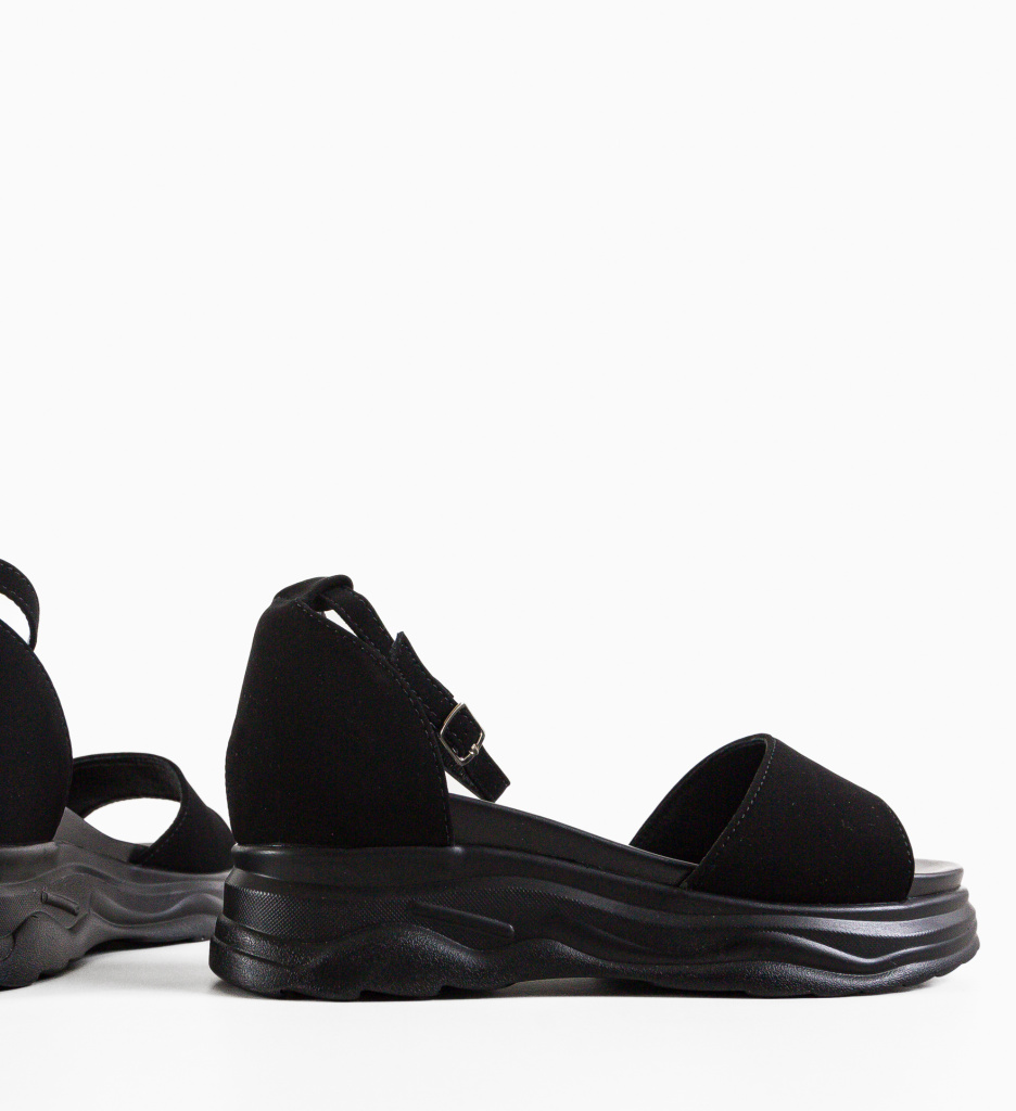 Sandale Dama Pernik Negre - Confort & Stil - imagine 5