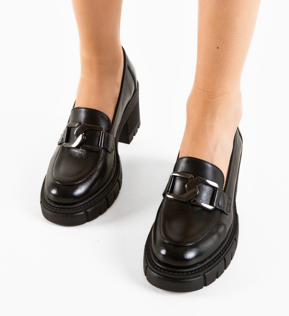 Pantofi Casual Akein Negri - Confort și Stil Zilnic - imagine 2