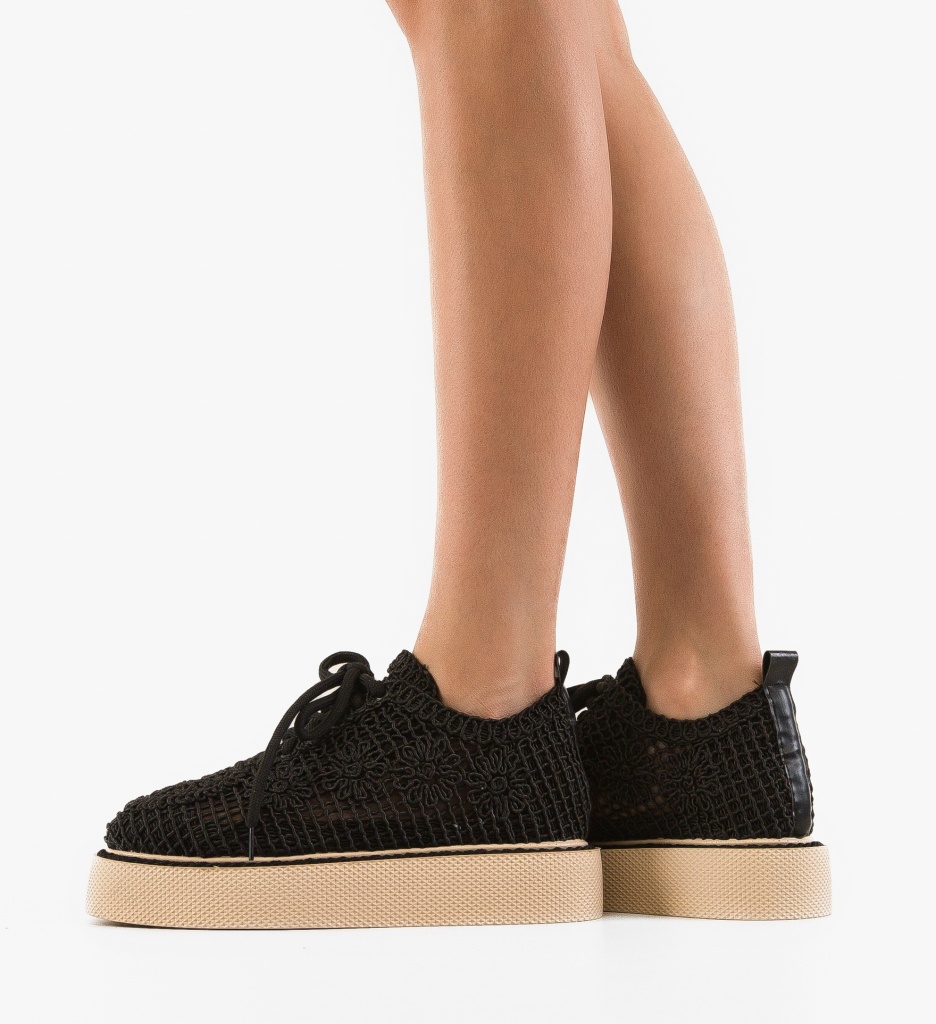 Pantofi Casual Ystory Negri - Confort Zilnic - imagine 2