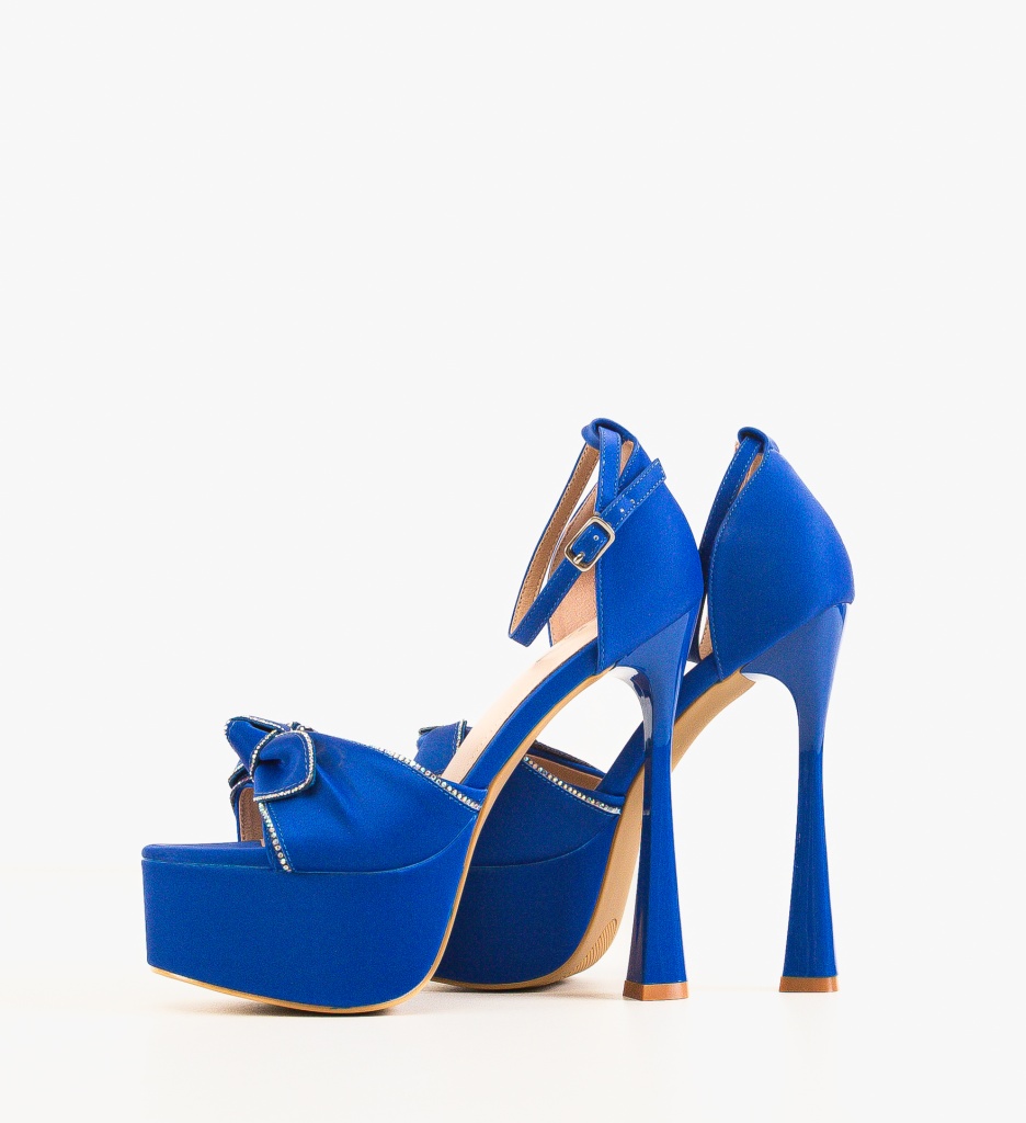 Sandale cu Toc Lavra Albastre | Eleganță Asigurată - imagine 4