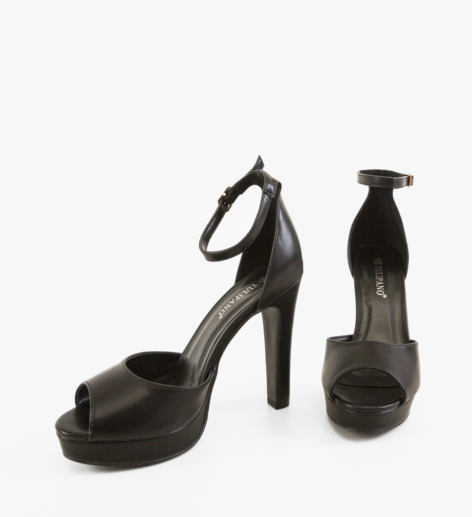 Sandale cu Toc Leena Negre - Eleganță și Stil - imagine 6