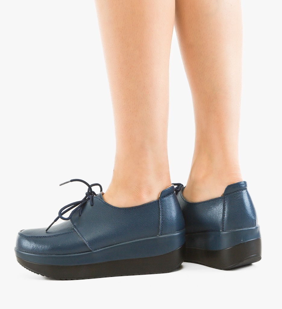 Pantofi Casual Creamt Albastri 2 - Confort Urban - imagine 4