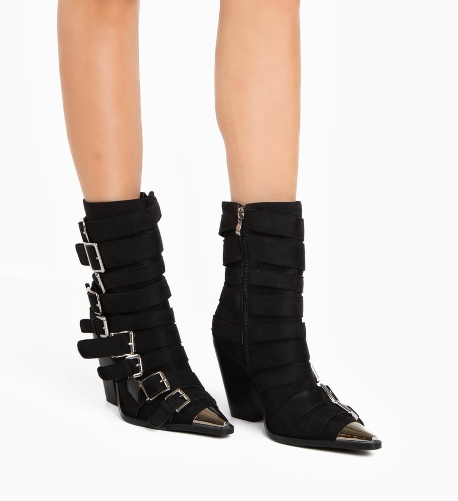 Botine Donia Negre - Eleganță și Stil - imagine 2