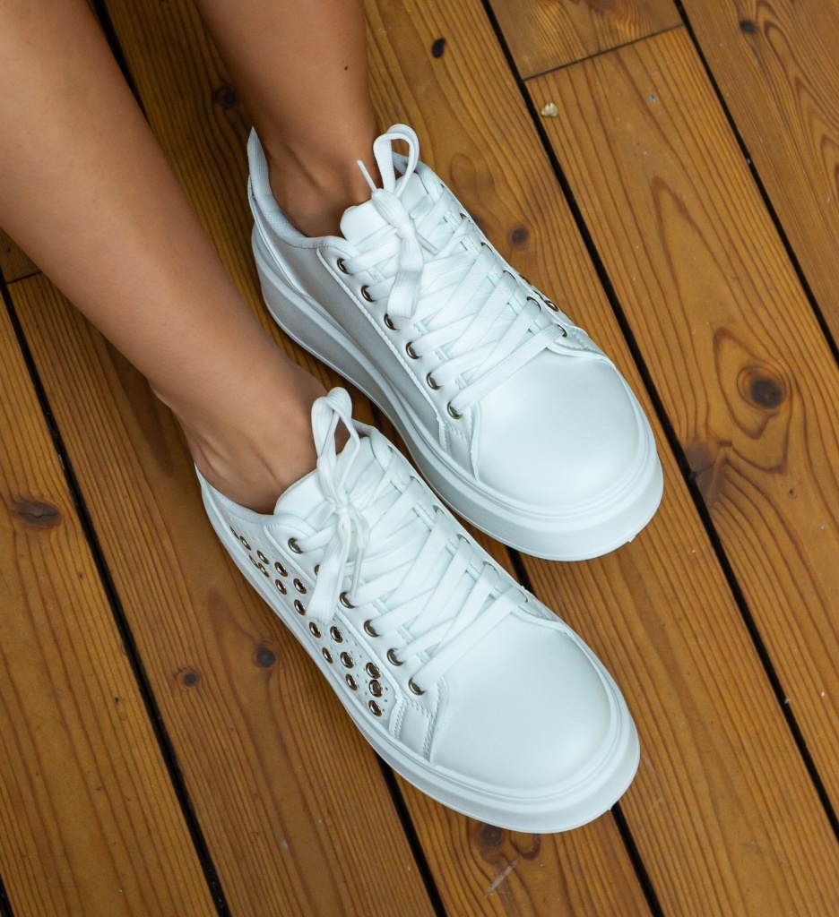 Sneakers Dama Ania Argintii - Confort și Stil - imagine 5