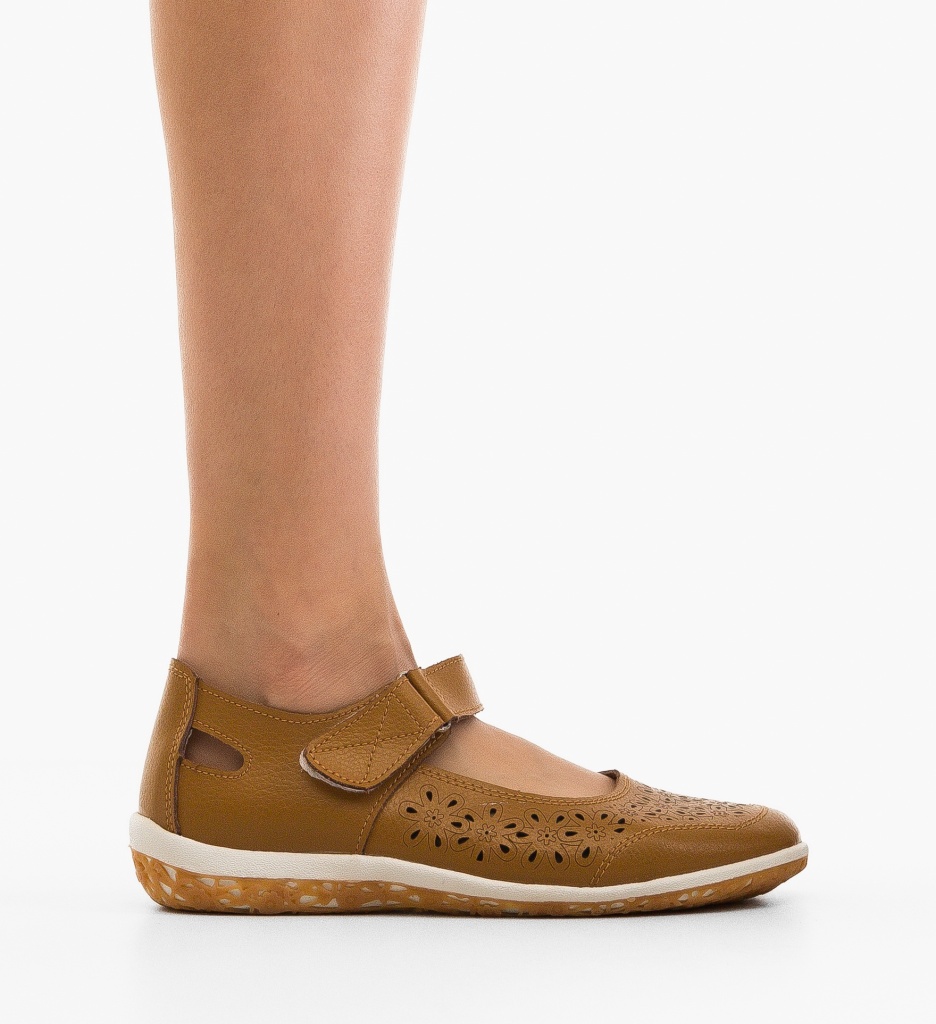 Pantofi Casual Fayvel Camel | Confort & Stil - imagine 6