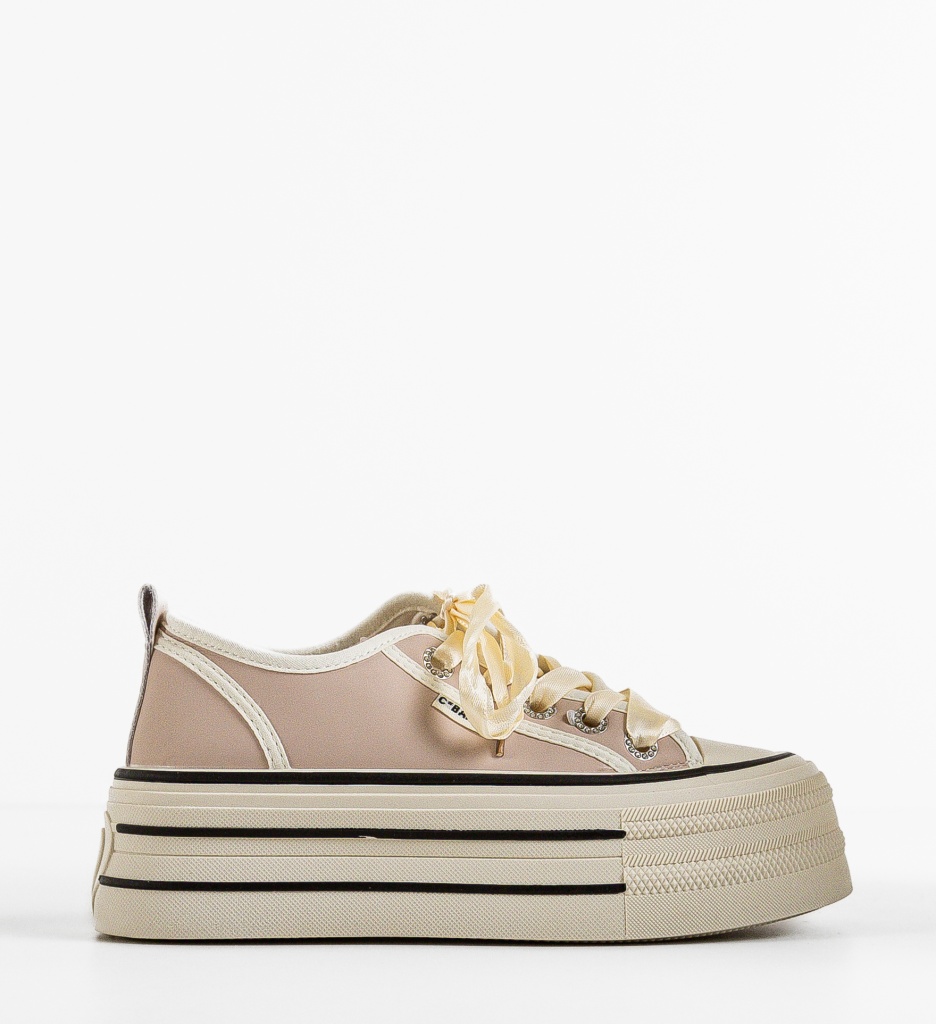 Sneakers Dama Banner Roz - Confort și Stil - imagine 4