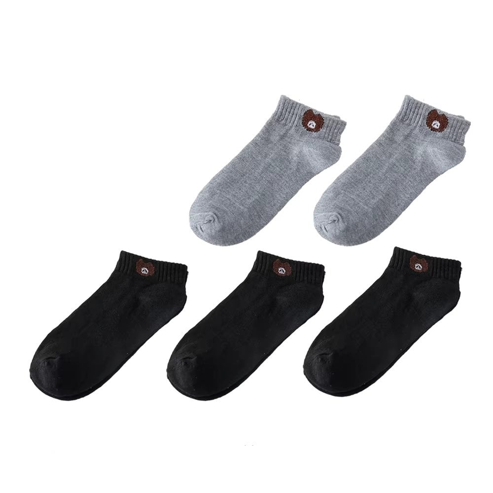 Set 5 perechi șosete dama Picadili SS122, Negru/Gri, 35-39