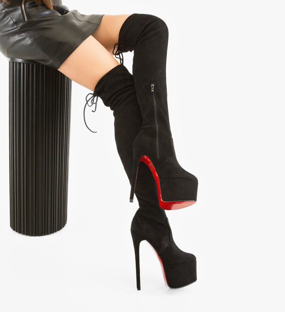 Cizme Safiria Negre Depurtat | Eleganță și Stil
