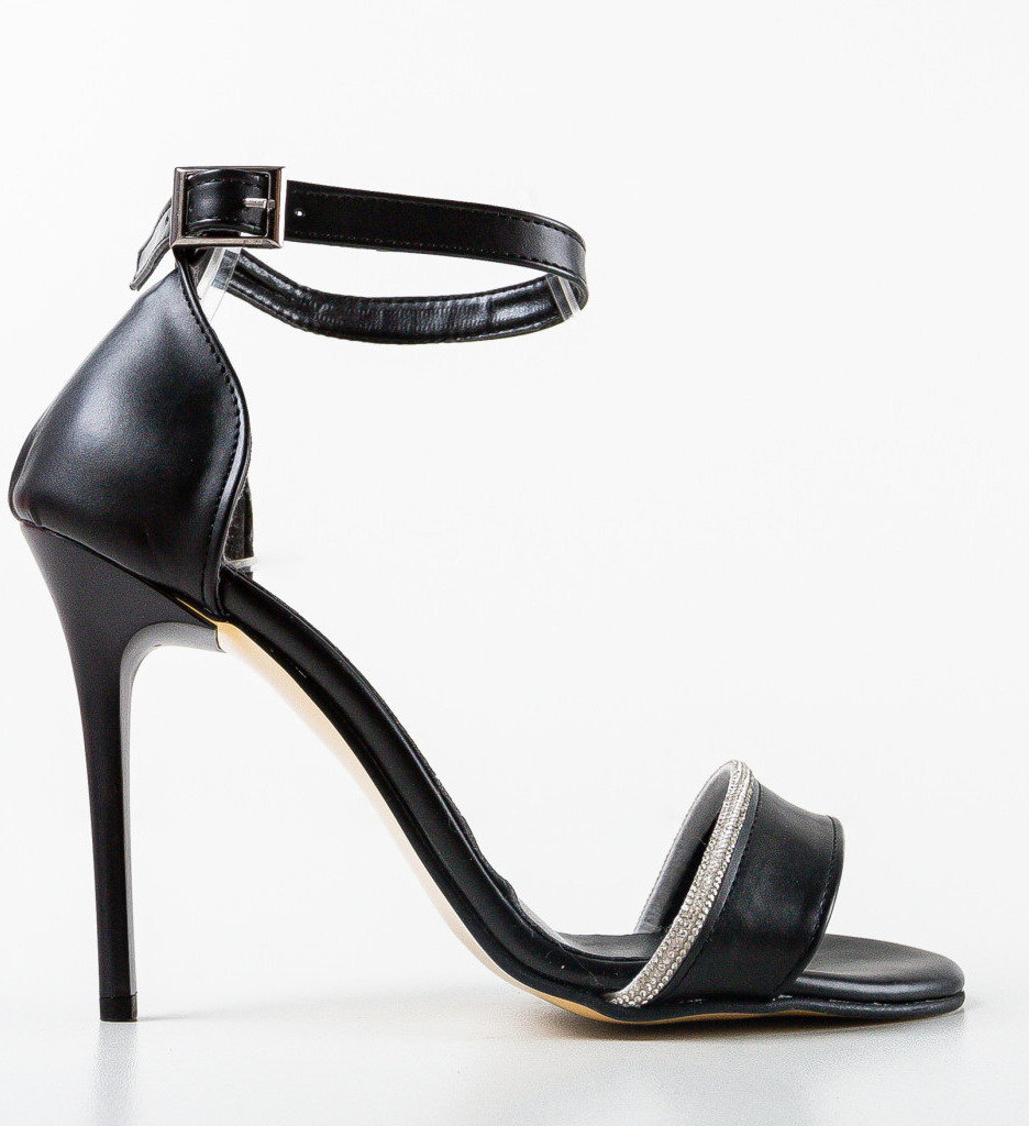 Sandale cu Toc Cassius Negre - Eleganță și Stil - imagine 6