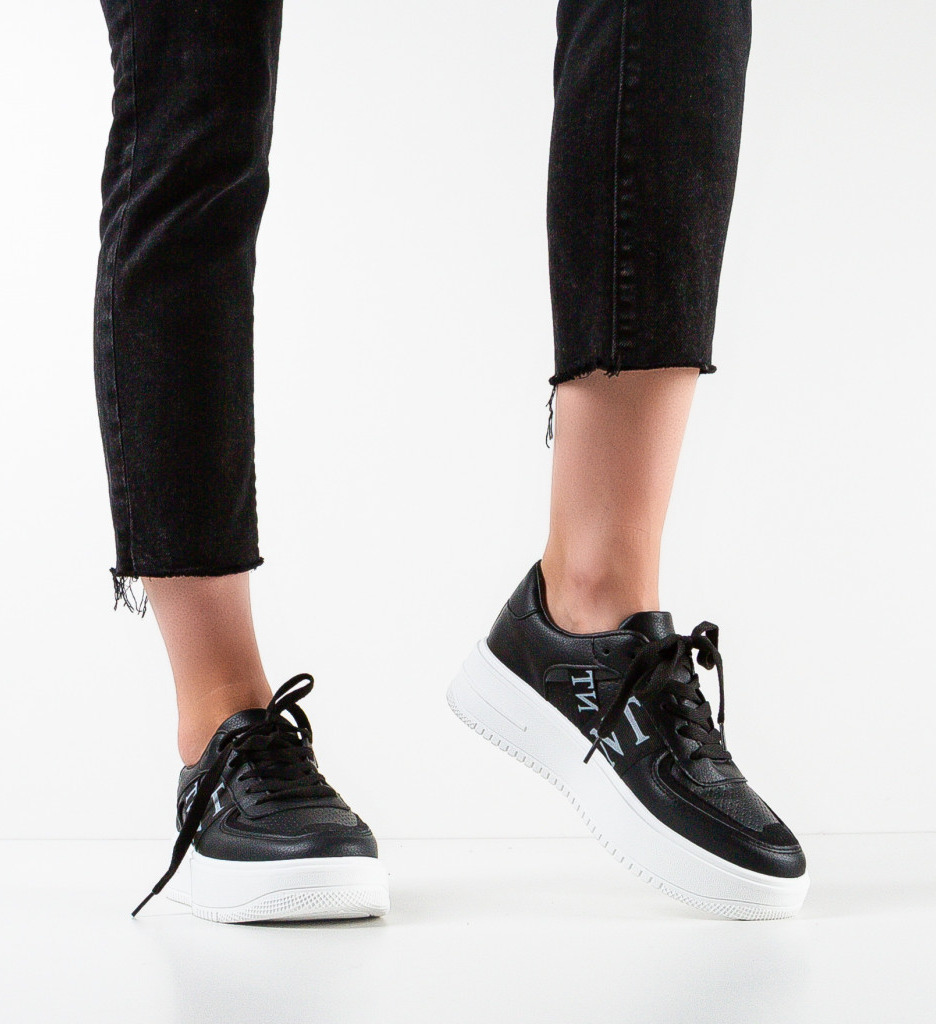 Sneakers Dama Vuton Negre - Confort Stilat - imagine 3