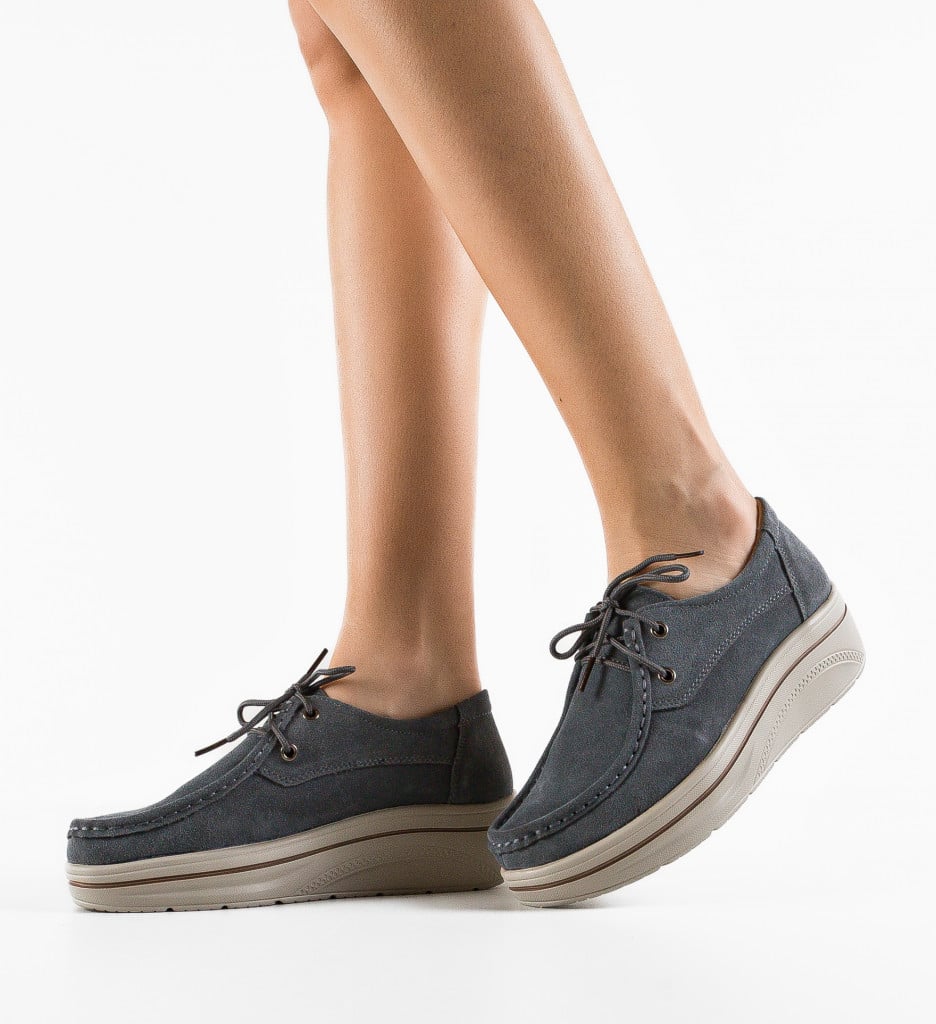 Pantofi Casual Auron Gri - Confort și Stil - imagine 4