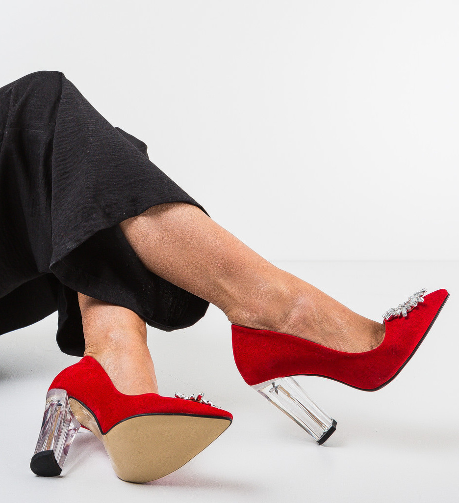 Pantofi Unka Rosii cu Toc - Eleganță Asigurată - imagine 3
