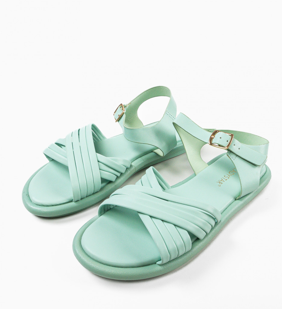 Sandale Dama Cinnamon Turcoaz | Stil & Confort - imagine 6